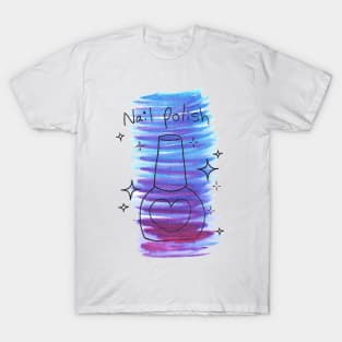 Watercolor Nail Polish T-Shirt
